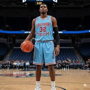 NWT Louisiana Tech Bulldogs Basketball Jersey 32 Malone Hardwood Legends 3XL